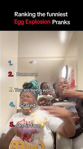 Funniest Egg Explosion pranks😭💥 #ranking #egg