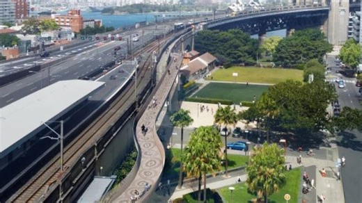 Sydney Harbour Bridge Cycleway opens