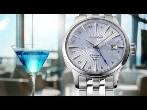Seiko Presage SSK037 Skydiving Cocktail GMT