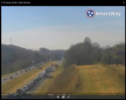 Loudon County/Lenoir City Area- A crash on I-75 southbound past the Lenoir City exit 10:30am ET. Commander Chuck is Tennessee’s “ONLY” Traffic Source Delivering 16 Hours Per Day Of “Live” Real-Time Traffic Coverage. You Can’t Fake “LIVE”! Click on http://commanderchuck.net | On Time Traffic