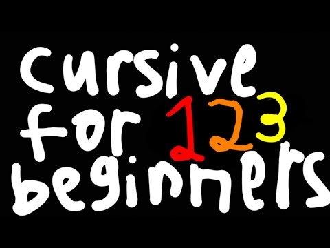 How to write Cursive Numbers 1-20 for beginners