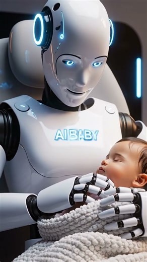 AI Robot Feeding a Baby | Future Parenting With Humanoid Robots