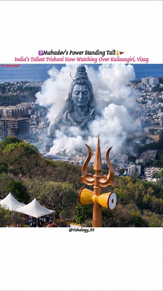 India's New Spiritual Wonder🔱🚩 #vishalogy_95 #mahadev #shiva #vizag #shorts