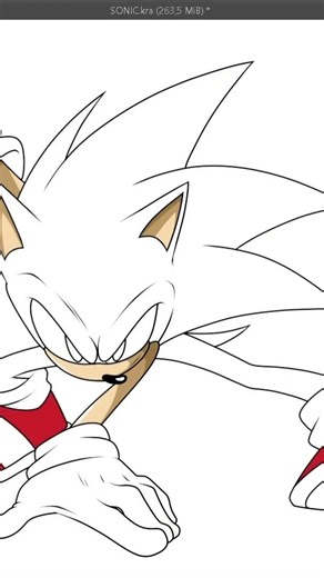 dibujando Sonic en KRITA Paso a Paso (Guia completa en HD)