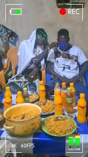 They Ate Together On Their Wedding Day