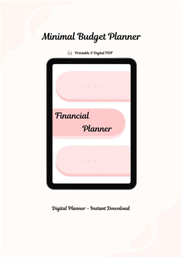Budget Planner Printable PDF | Monthly Budget Tracker | Digital Planner for iPad | Finance, Savings & Debt Tracker - Etsy