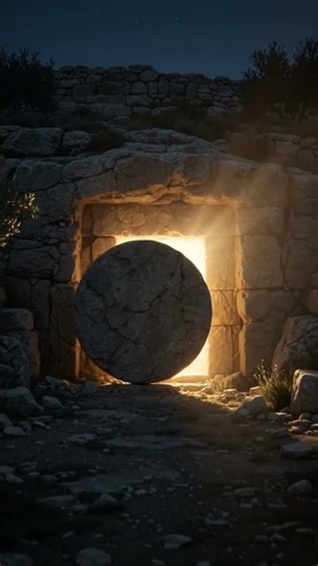 HE IS RISEN! ✨ The Glorious Resurrection of Jesus Christ | Empty Tomb #shorts