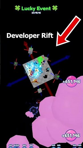 How to Find Developer Rift in Bubble Gum Simulator INFINITY? #roblox #shorts
