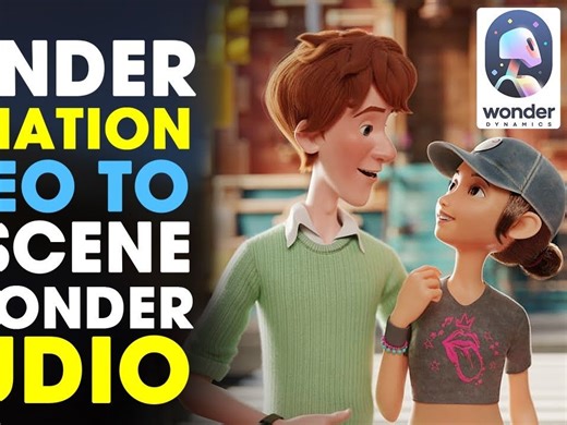 Wonder Animation介绍！视频转 3D 场景，将视频转换为可编辑的 3D 动画场景！_哔哩哔哩_bilibili