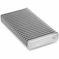 OWC Express 1M2 Drive Enclosure PCI Express NVMe - USB4 Host Interface - Silver - 1 x SSD Supported - 40 Gbit/s Data Transfer Rate - Aluminum | Grand & Toy