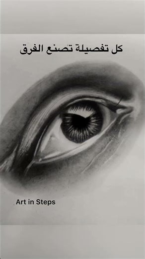 فكرة رسم عين واقعية خطوة بخطوة | Art in Steps