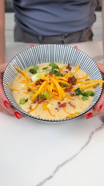 The only crockpot baked potato soup you’ll ever need