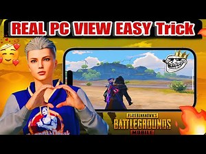 How to Unlock Real PC view And I pad view Pubg mobile Android &iOS 🔥 | New method.
