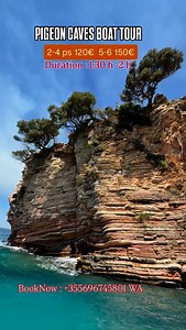 Itinerary PIGEON CAVES BOAT TOUR PRIVATE : Start 📍Departure from Ksamil Beach 📍Ksamil islands 📍Kep Merli 📍Pulëbardha (Seagull Beach) and Pasqyrave Beach (Mirror Beach) 📍Monastery of Shen Gjergji with Dema’s Antique Wall and the post-war bunkers 🏝️Shpella e Pellumbave (Pigeon Cave) with stop for swimming & sunbathing (approx. 1:30-2 hours) 📍Arrival at Ksamil Beach #ksamil #boattour #albania #beach #paradise #visit #islands | Ksamil Albania