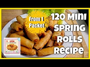 How To Make 120 Mini Spring Rolls From 1 Pastry Packet - GUARANTEED!! Easy Spring Rolls Recipe