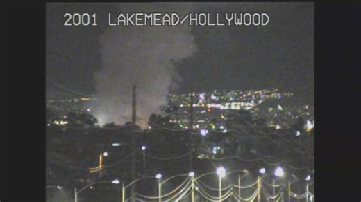 Early morning fire creates large smoke cloud in Sunrise Manor