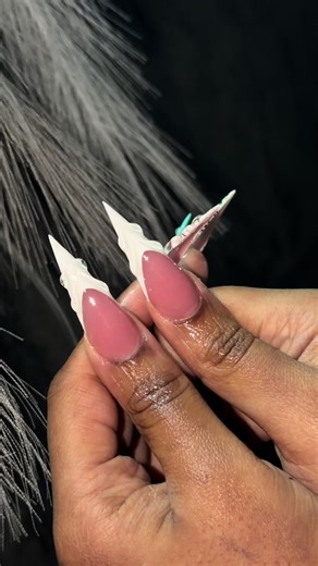 Extra extra long nails for my client 🥰 #dmvnails #glenburnienails #fyp #nailinspo
