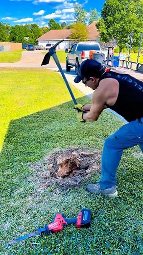 How to Remove a Stump with 2 Tools | Viral Lawncare