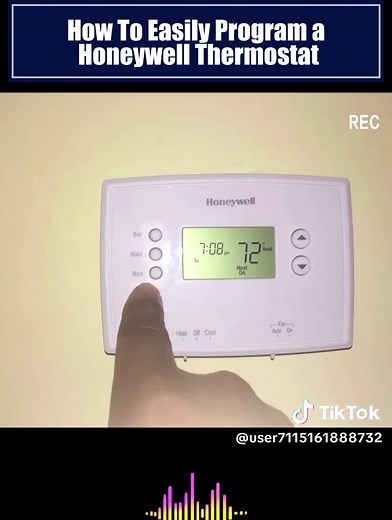 How To Easily Program a Honeywell Thermostat #thorough #plumbing #plumbers #plumberlife #anyhourservices #homeowner #technician #homeservices #diy