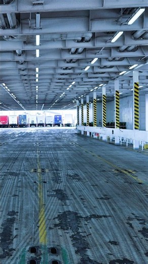 The Massive Cargo Decks of a MEGA Ro-Ro Cargo Ship #dfds #ship #megaship #lifeatsea