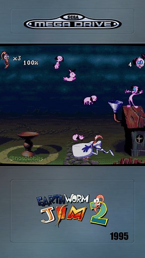 Earthworm Jim 2 · Mega Drive · Shiny Entertainment, 1995 #retrogaming #nostalgic | NoSoloBits