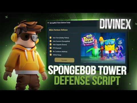 SpongeBob Tower Defense Script (PASTEBIN 2026)(AUTO UGRADE, AUTO SKIP, AUTO NEXT GAME ios/android/pc