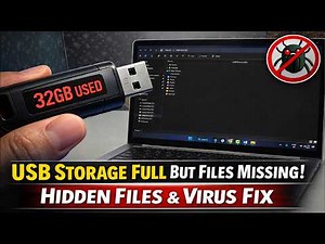 USB Showing Full But No Files Visible? Fix Hidden Files Virus without Format on Windows