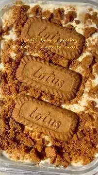 Biscoff chocolate banana pudding. Full recipe in description.