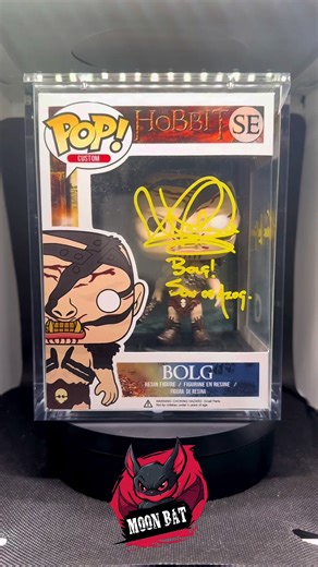 Bolg Hobbit Custom Pop Signed by : Lawrence Makoare #bolg #hobbit #lawrencemakoare #resinfigures #custompop Disclaimer: Custom made, fanart, not official, no stock, made for personal collection