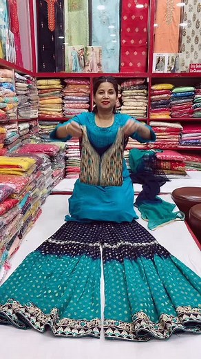Intricately Embroidered Gharara Set. #designer #embroidery #fashion #weddingseason #narayanghat 🙏