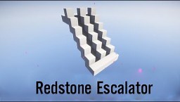 Nice Redstone Escalator Minecraft Map