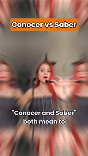 Conocer vs. Saber — two Spanish verbs that both mean “to know”… but are never interchangeable 👀 Here’s the simple way to remember them 👇 ✨ Conocer → people, places, familiarity • Conozco a María — I know María • Conozco Buenos Aires — I know Buenos Aires 🧠 Saber → facts, information, skills • Sé la respuesta — I know the answer • Sé hablar español — I know how to speak Spanish This mistake instantly gives you away as a learner — but once you get it right, your Spanish sounds way more natural.