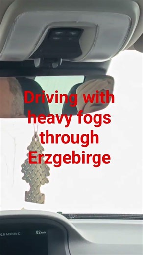 Driving with heavy fogs through Erzgebirge Germany #winter #holiday #2025