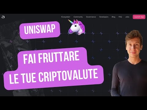 UNISWAP: COME AGGIUNGERE e RIMUOVERE LIQUIDITA'
