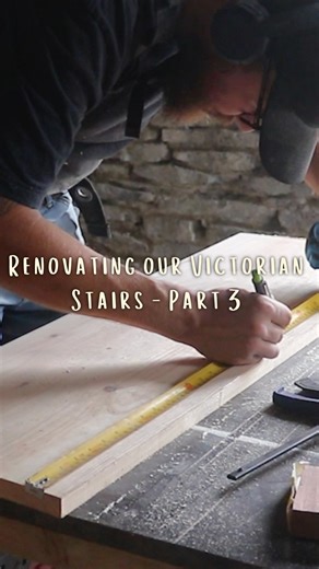 Here we are with latest instalment of our stair renovation and this is definitely the most technical of the stages as we are fixing a broken newel post and tread. Of course we could have just bought a new staircase but I love that we are giving this original one a new lease of life! #restoration #stairrepair #woodworking | From City to Smallholding