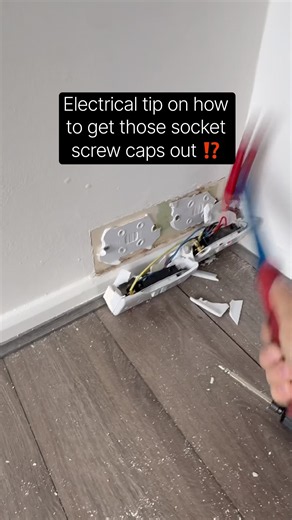 Socket screw caps? Here’s how to get them out #electrical #sparky #fyp