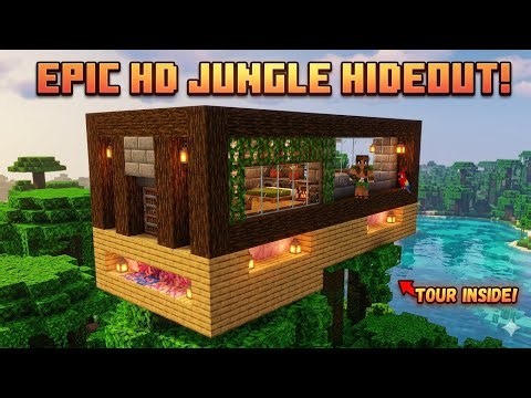 Minecraft - Tree house tutorial | how to make treehouse in minecraft 😁