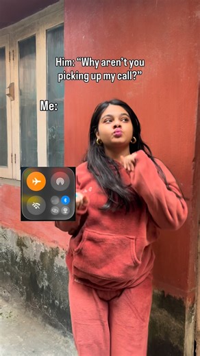 💮Krishangi Kandali :-) on Instagram: "It’s the phone’s fault 🥹 . . Him: ‘Why aren’t you picking up?’ Me: silent, DND, airplane, block. Which one are you using? Tag your partner. . . not picking up calls, silent mode, do not disturb, airplane mode, blocked contact, ignoring calls, phone on silent, phone off, busy vibes, avoiding calls, couple humor, relationship skit, playful ghosting, texting instead, call drama, funny excuses, avoidant girlfriend, clingy boyfriend, social media reel, relatabl