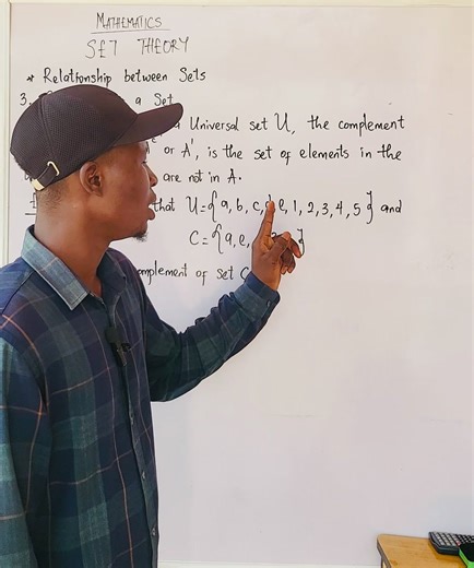 SET THEORY ||| Complement of a Set #profkay #settheory #complement #foryou #fypage