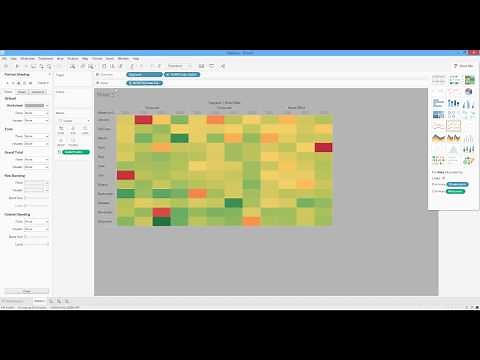 How to Create Heat Map to Show Profits and Sales in Tableau. [HD]