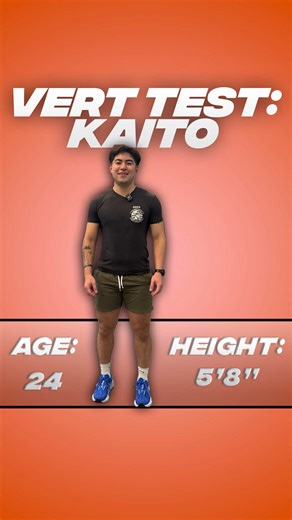 Testing Kaito’s max vertical jump. Higher than we expected 👀 #trackandfield #verticaljump #verttrainer