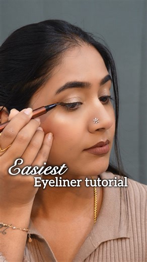 B Prakruthi | ✨Easiest wing eyeliner tip !!! ✨ And damn this is super easy !!!!! Follow @prakruthi_b_rao #omsairam #eyeliner #eyelinertutorial... | Instagram