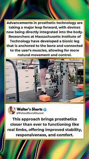 This Bionic Leg Connects Directly to the Body 🦿