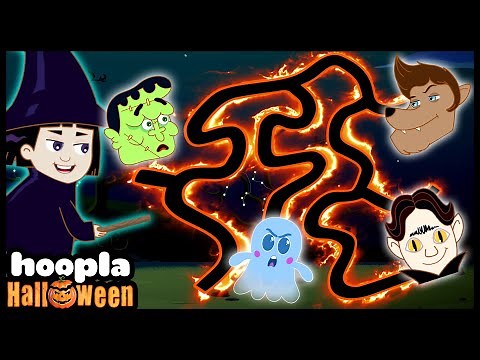 The Halloween Maze | Scary Halloween Learning Videos For Kids | Hoopla Halloween