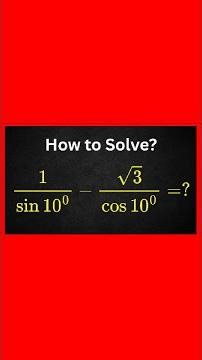 Crazy Trig Trick You Must See | Trigonometry