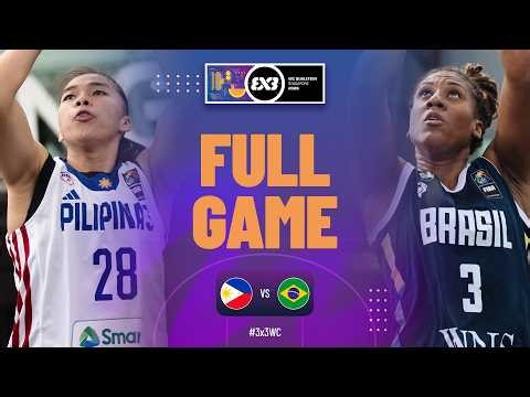 Philippines 🇵🇭 vs Brazil 🇧🇷 | Women Full Game | FIBA World Cup Qualifier 2026 | #3x3Basketball
