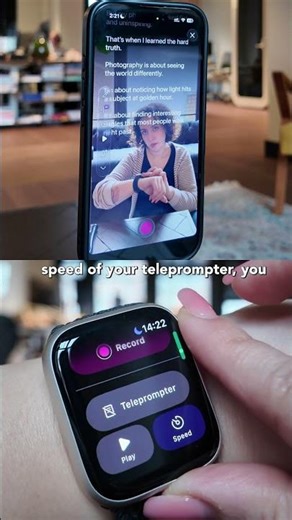 Apple Watch teleprompter hack for recording videos