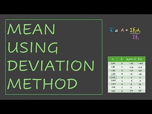 Mean-ungrouped Distribution by Deviation method|Measures of Central Tendency|TG 9|Math|Khan Academy