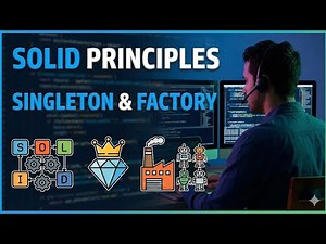SOLID Principles + Singleton Pattern + Factory Design Pattern