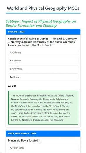 Impact of Physical Geography on Border Formation and Stability